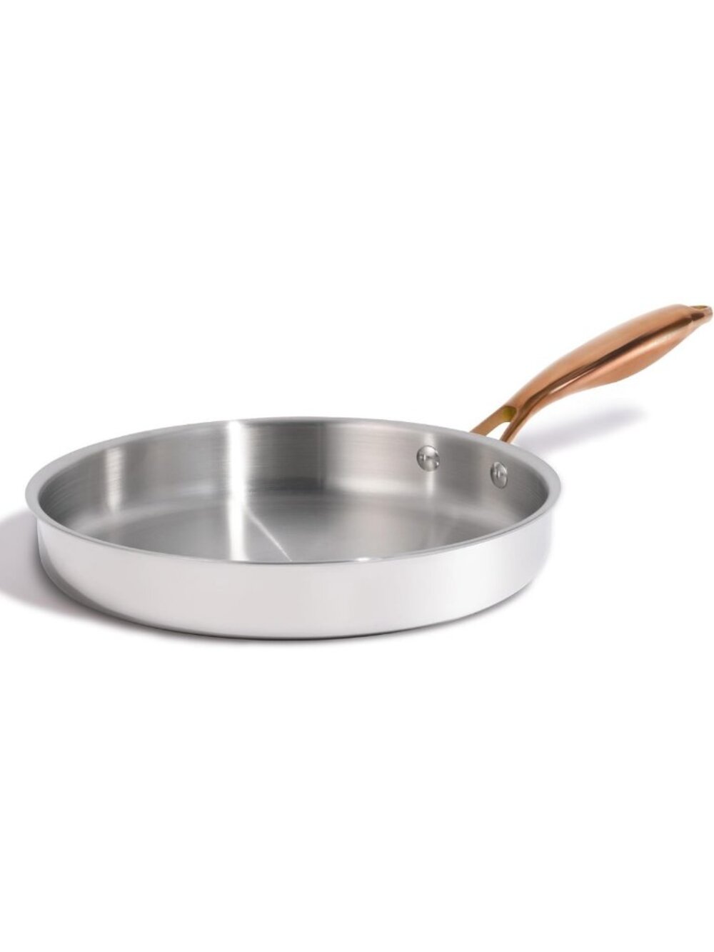 10" Tri-Ply Stainless Steel Frying Pan - Non-Toxic, Oven Safe, Induction